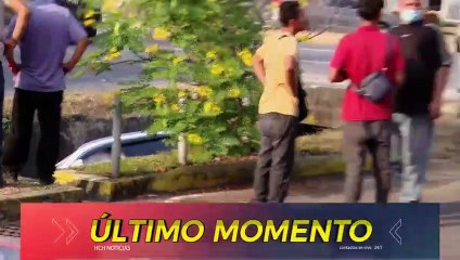 Fuerte accidente vial deja pérdidas materiales en SPS