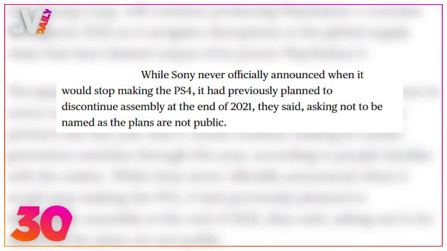 Daily PS4 produites pour combler le manque de PS5