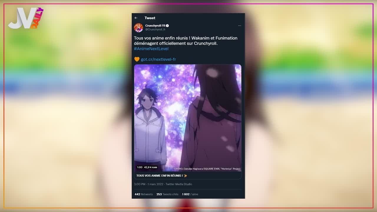 Daily Crunchyroll fusion Wakanim