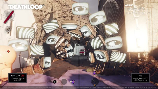 AMD FidelityFX Super Resolution 2.0 First Look in DEATHLOOP