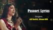 Pasoori Lyrics | Coke Studio | English Translation | Ali Sethi x Shae Gill | Text Audio Lyrics
