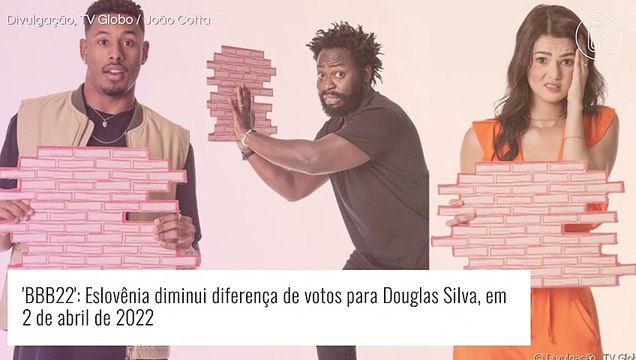 'BBB22': enquete atualizada do Paredão mostra diferença menor entre brother e Eslovênia