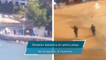 Balacera en playa Manzanillo, en Acapulco, deja 4 muertos