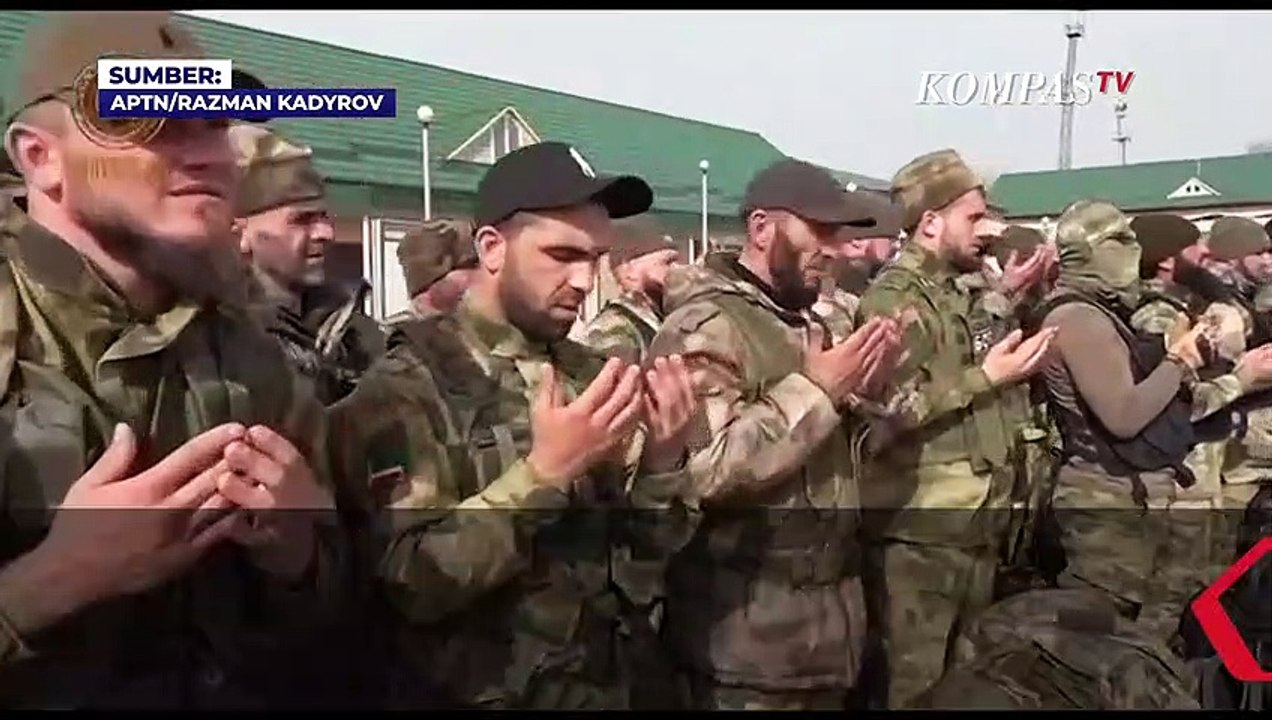 Pemimpin Chechnya Rilis Video Pasukannya Hendak Berangkat ke Ukraina