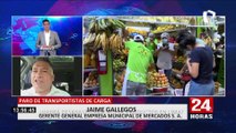 Jaime Gallegos sobre paro de transportistas: “Todavía tenemos stock para unos dos días más”