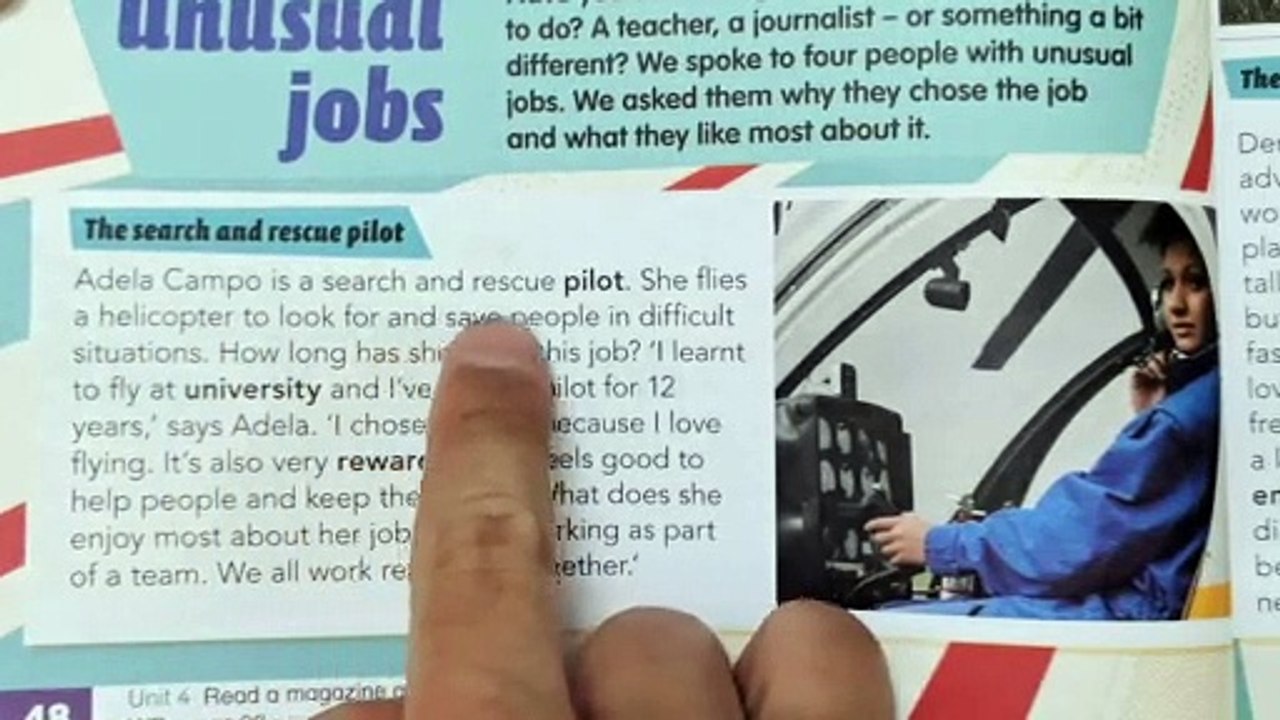 Year 6 Academy Stars Workbook Answer Page 39Unit 4 Cool jobsLesson 2 Reading comprehension