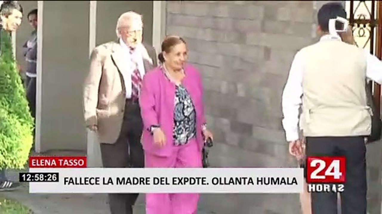 Elena Tasso Heredia, madre de Ollanta Humala, falleció esta madrugada