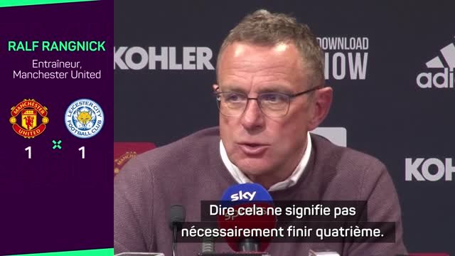 31e j. - Rangnick : Nous ne sommes pas les favoris pour la quatrième place