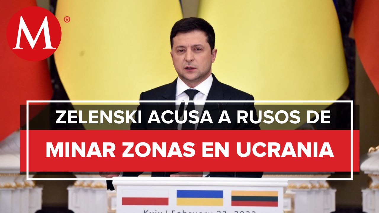 Zelenski acusa a Rusia de dejar minas alrededor de Kiev