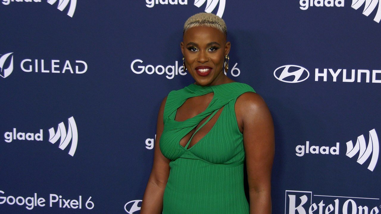 Jerrie Johnson attends the 33rd Annual GLAAD Media Awards red carpet in Los Angeles