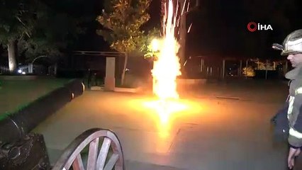 Bursa’da tarihi surlardaki top atışı yerini ses bombasına bıraktı