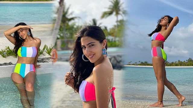 Sara Ali Khan का Multicolor Bikini में Bold Look Viral,Super Hot अवतार में आई नजर । Boldsky