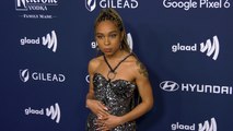 Eva Reign attends the 33rd Annual GLAAD Media Awards red carpet in Los Angeles