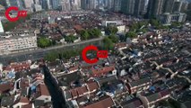 Shanghai, yeniden canlanan Kovid-19'a karşı duyuru ve dağıtım amaçlı İHA ağı kurdu