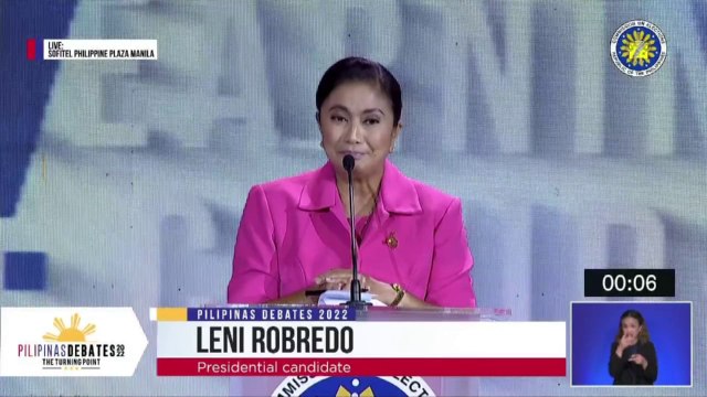 Robredo, sinagot ang isyu tungkol sa korapsyon sa gobyerno