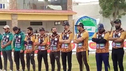 اصغر علی شاہ کرکٹ اسٹیڈیم میں بیس ٹیموں اور تمام معزز مہمانوں کی موجودگی میں تلاوت قران پاک سے افتتاح کیا گیا.