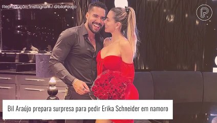 Bil Araújo surpreende Erika Schneider com pedido de namoro público em cruzeiro. Vídeo!