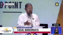 Closing message ni Faisal Mangondato sa 2nd Comelec presidential debate