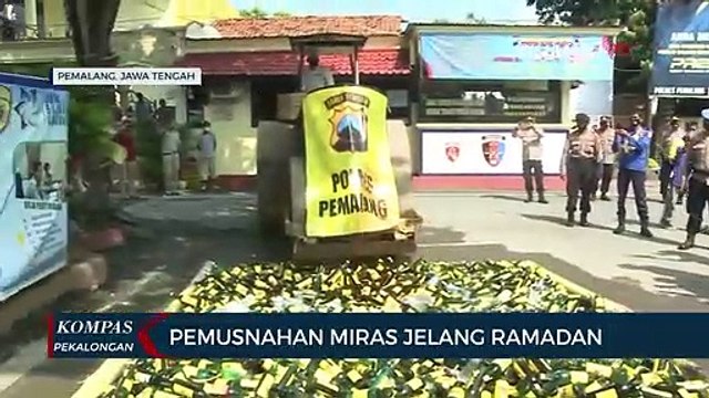 Pemusnahan Miras Jelang Ramadan