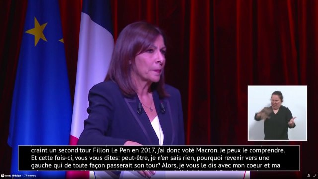 Anne Hidalgo, aux électeurs de gauche: Emmanuel Macron ne vous calcule même pas