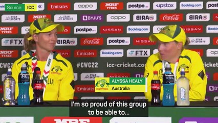 Healy and Lanning revel in Australia's World Cup triumph