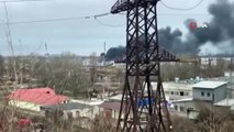 Rusya, Ukrayna’da kritik yeri vurdu! Patlama sonrası yangın çıktı