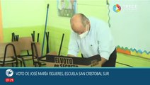 Trece Costa Rica Noticias - Voto del candidato presidencial José María Figueres del Partido Liberación Nacional