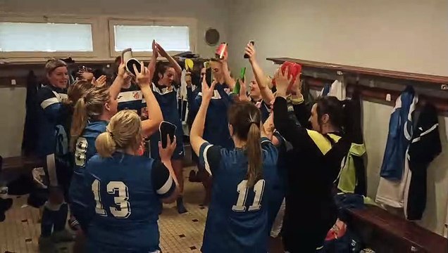 Célébration victoire ! CA Lisieux / ES Tourville (championnat R2F le 03/04/2022)