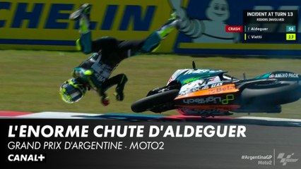 La chute très impressionnante de Fermín Aldeguer - Grand Prix d'Argentine - Moto2