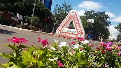 Cascavel tem calçadão fechado para tarde de recreações