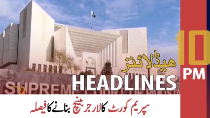 ARY News Headlines | 10 PM | 3rd April 2022