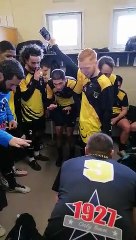 Le vestiaire victorieux des Séniors B