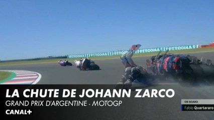 La chute de Zarco devant Quartararo - Grand Prix d'Argentine - MotoGP