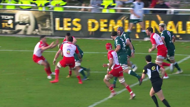 TOP 14 - Essai de Antoine HASTOY (SP) - Biarritz Olympique - Section Paloise - Saison 2021/2022