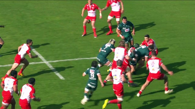 TOP 14 - Essai de Rémi SENECA (SP) - Biarritz Olympique - Section Paloise - Saison 2021/2022