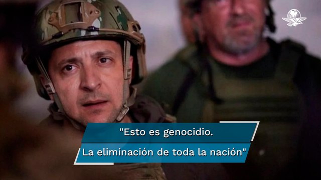 Volodimir Zelensky acusa a Rusia de cometer genocidio en Ucrania