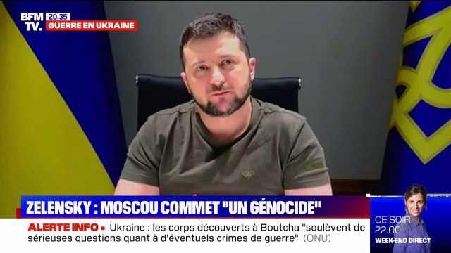 C'est un génocide : Volodymyr Zelensky s'est exprimé sur les exactions de l'armée russe en Ukraine
