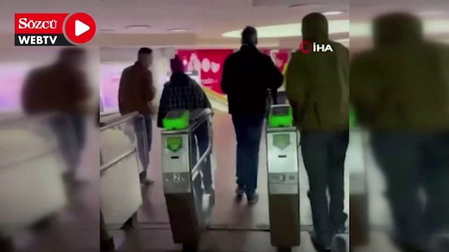 Harkov'da sığınak olarak kullanılan metro istasyonunda bir çift dünya evine girdi