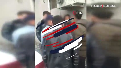 Darp edip başını ezmeye çalıştılar! 2 kişi gözaltında