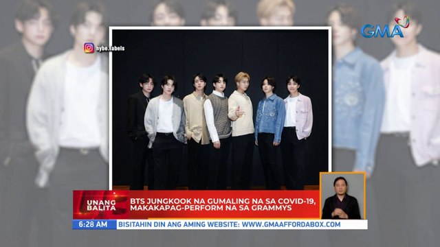 BTS Jungkook na gumaling na sa COVID-19, makakapag-perform na sa Grammys | UB