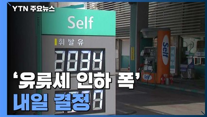 '유류세 인하폭' 내일 결정...유가보조금도 손본다 / YTN