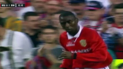 الشوط الاول مباراة مانشستر يونايتد 2-1 بايرن ميونيخ  نهائي دوري الابطال 1999