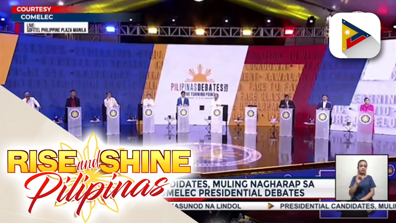 Presidential candidates, muling nagharap sa ikalawang Comelec presidential debates