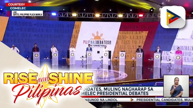 Presidential candidates, muling nagharap sa ikalawang Comelec presidential debates