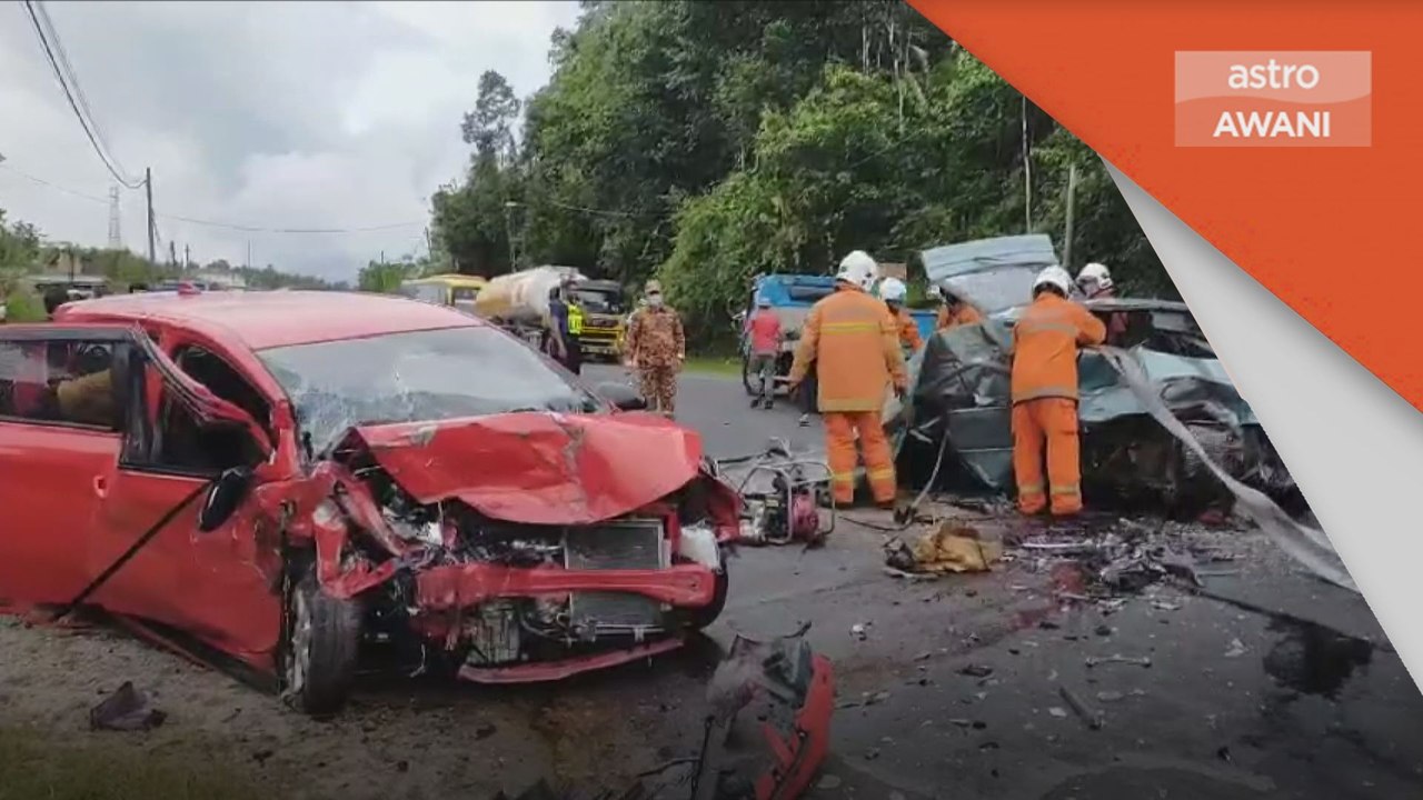 Kereta Terbabas | Warga emas maut kemalangan dua kenderaan