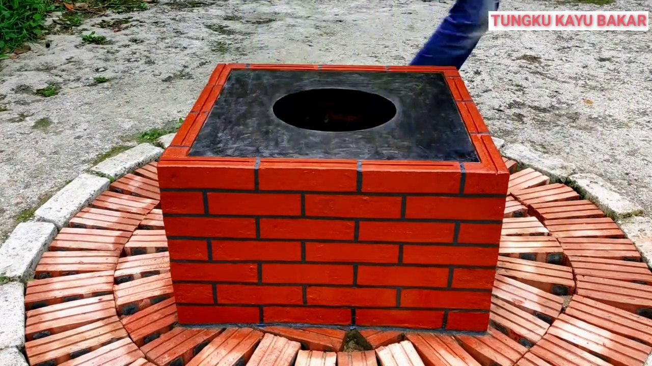 #009 Cara buat tungku kayu bakar || how to make firewood stove