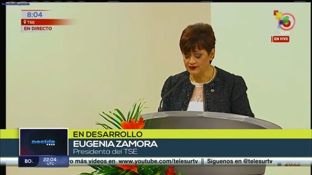 Presidenta del TSE ofrece primer balance de resultados electorales