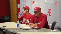 Alabama Beats Texas A&M 8-4, Wins First SEC Series