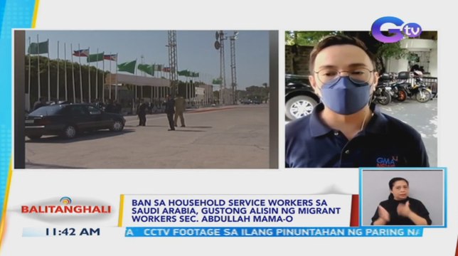 Ban sa household service workers sa Saudi Arabia, gustong alisin ni migrant workers Sec. Abdullah Mama-o | BT