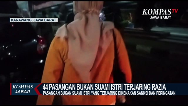 Puluhan Pasangan Muda Mudi Terjaring Razia